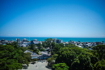 View of the beach from Odawara