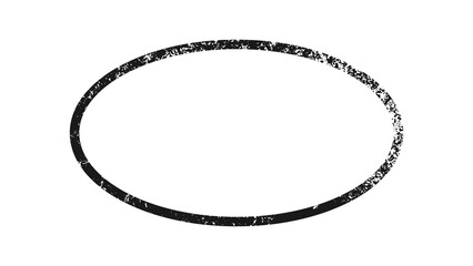 Fototapeta premium Grunge border in oval form