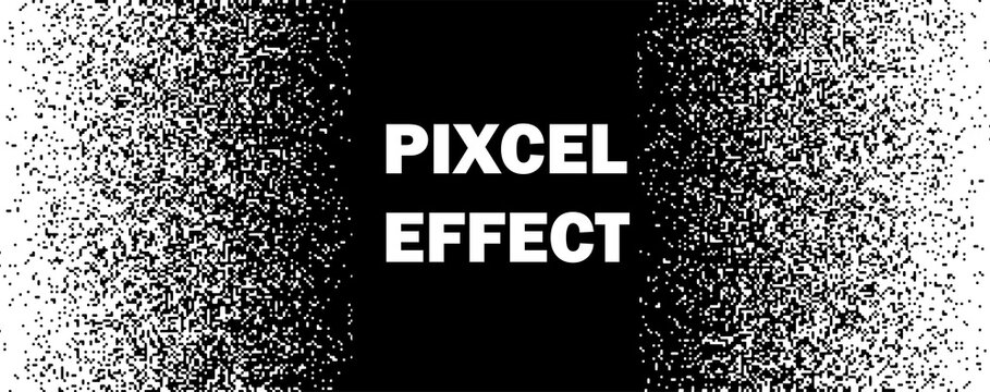Dynamic Pixel Effect Abstract Vector Background with Modern Digital Pattern for Creative Design Projects