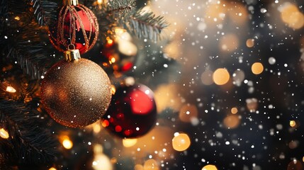 Christmas shiny sparkle banner composition background 