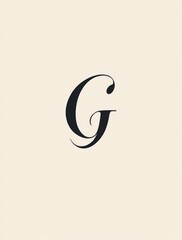 Obraz premium Minimalist logo design featuring the letter 