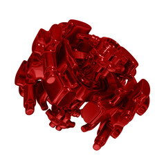 Metal abstract object, 3d render © neurostructure