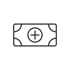 Fototapeta premium Add Money Icon