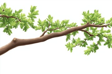 Obraz premium A sprig of evergreen against a white or clear background during winter.