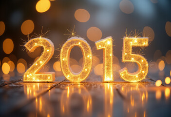 new year style beautiful bokeh white background special greeting message