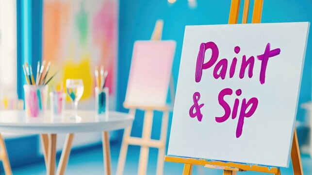 Paint and Sip Creative Evening With Wine and Art