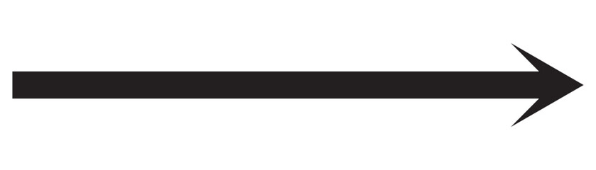 Obraz premium Long arrow icon. long arrow vector. flat style Arrow symbol. arrow on a white background. vector illustration.