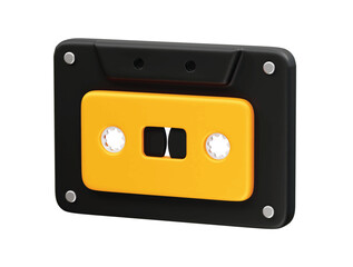 Fototapeta premium cassette tape icon 3d rendering vector