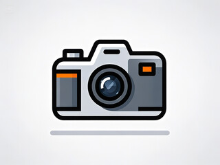 Fototapeta premium Camera icon, Flat illustration of vector icon PNG