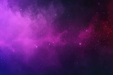Obraz premium Cosmic Nebula: A Mesmerizing Night Sky with Purple and Pink Hues