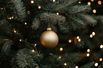 Festive Christmas tree adorned with twinkling lights and colorful ornaments in a cozy living room.