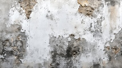 Obraz premium Wall with peeling paint, gray concrete texture