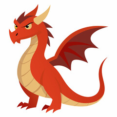 red dragon illustration