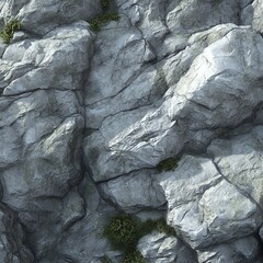 Seamless mountain rock texture, rugged and detailed, tileable for cliff faces