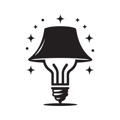 Stylish Lamp Silhouette Vector Illustrations for Modern Design Projects