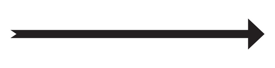 Long arrow icon. long arrow vector. flat style Arrow symbol. arrow on a white background. vector illustration.