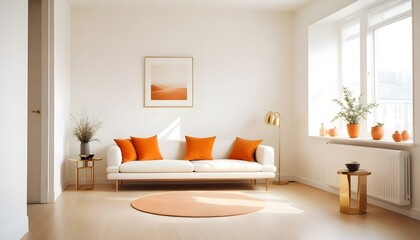 Photo interior modern design room 3d illustration
