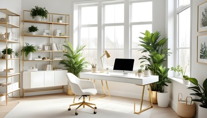 Photo interior modern design room 3d illustration
