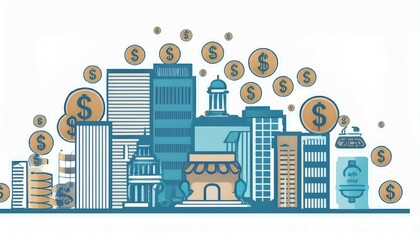 Obraz premium city in the city