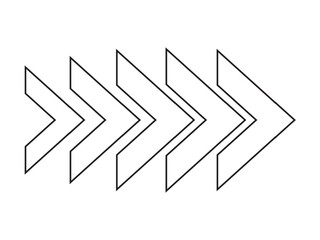 Arrow icon. simple arrow vector on white background. flat style arrow icon. vector illustration.