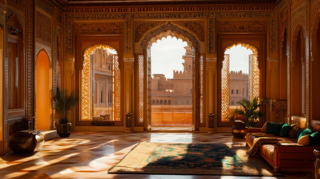 Interior of an Indian upper class home