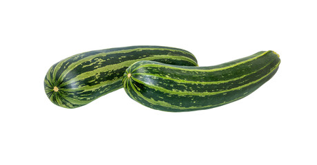 zucchini on white background