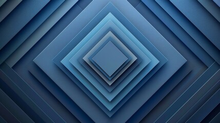Obraz premium Abstract geometric squares on a gradient blue background, vector