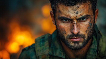 Obraz premium portrait of a soldier