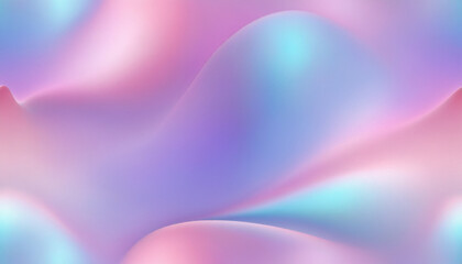 Obraz premium Holographic gradient mesh, blending pastel purples, pinks, and blues in smooth, seamless transitions.