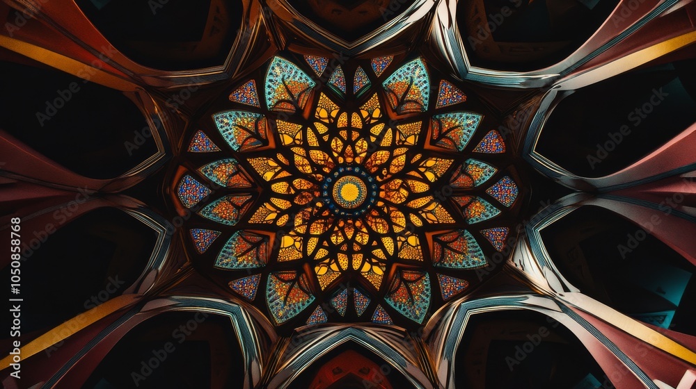Poster A powerful visual of a kaleidoscope, with its intricate patterns made up of diverse shapes and colors, Symbolizing how different perspectives and identities create a rich