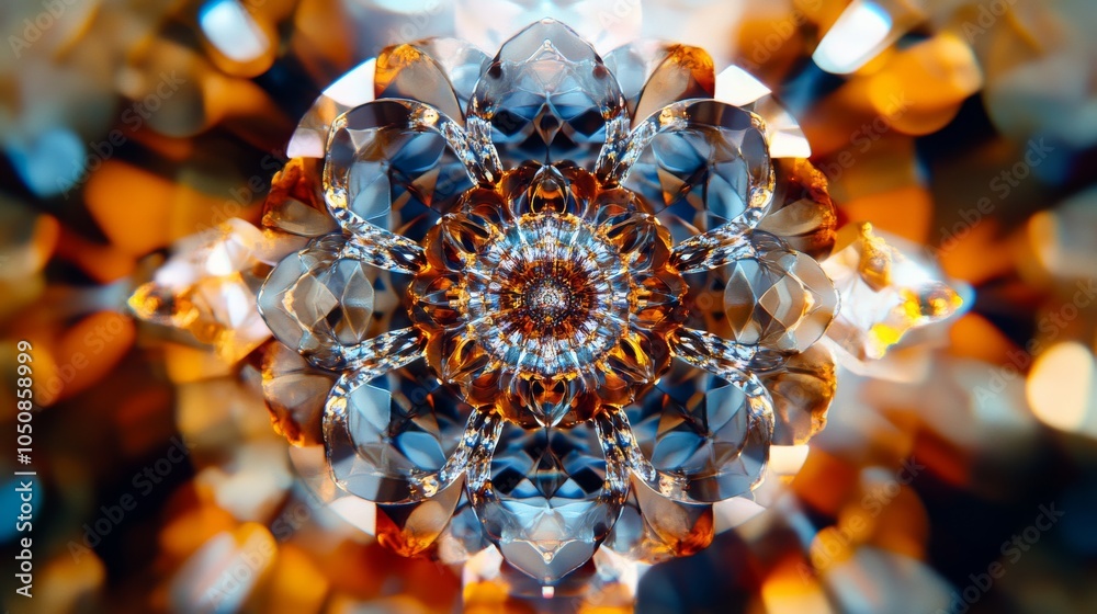 Poster A powerful visual of a kaleidoscope, with its intricate patterns made up of diverse shapes and colors, Symbolizing how different perspectives and identities create a rich
