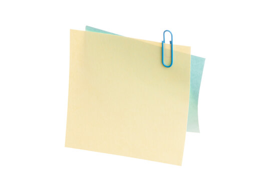 sheets of stapled paper clips