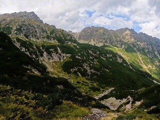 Scenic Hiking Trail in the Mountains