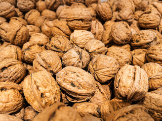 Walnuts in Their Natural Shells for Healthy Snacking