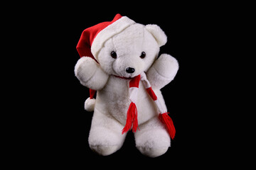 Teddy Bär mit Weihnachtsmütze