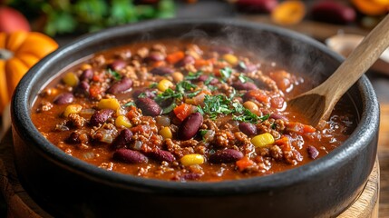 pot of chili con carne