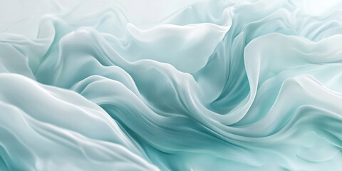 Obraz premium Ethereal Waves of Tranquility: A Visual Journey into Serene Abstract Textures