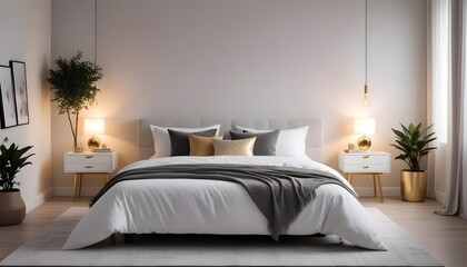 Photo interior modern design room 3d illustration