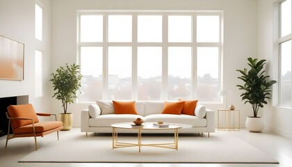 Photo interior modern design room 3d illustration