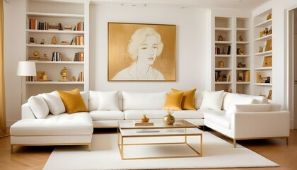 Photo interior modern design room 3d illustration