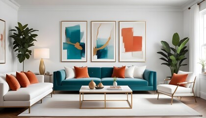 Photo interior modern design room 3d illustration