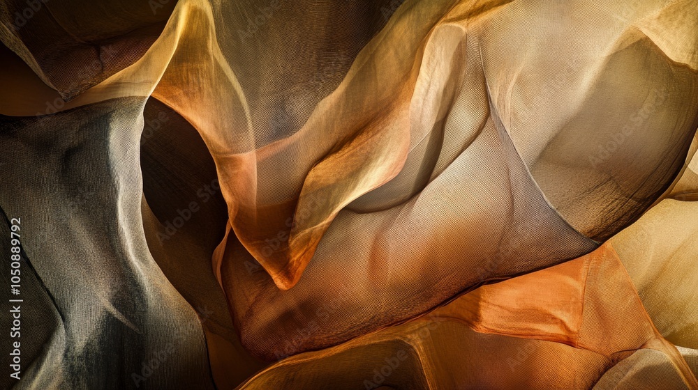 Poster a symphony of abstract forms in varied textures and tones, representing the harmony and collaboratio