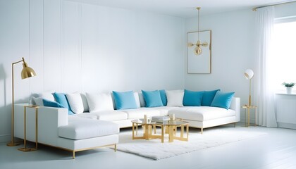 Photo interior modern design room 3d illustration