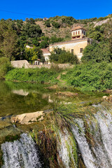 Panoramic view of Central San Pascual hydroelectric plant, Yunquera, Spain 