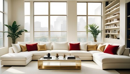 Photo interior modern design room 3d illustration