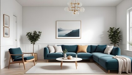 Photo interior modern design room 3d illustration