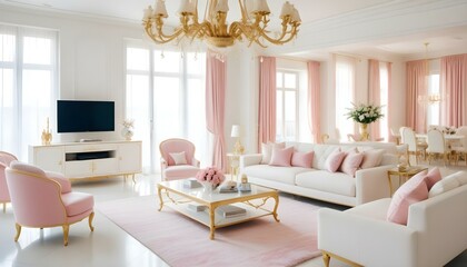 Fototapeta premium Photo interior modern design room 3d illustration