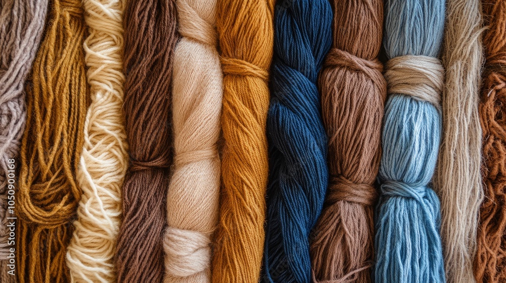Poster a tapestry of interconnected threads in various textures and colors, symbolizing the interwoven fabr