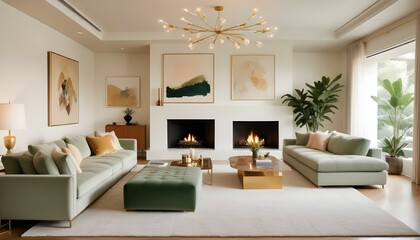 Photo interior modern design room 3d illustration