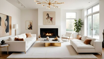 Photo interior modern design room 3d illustration